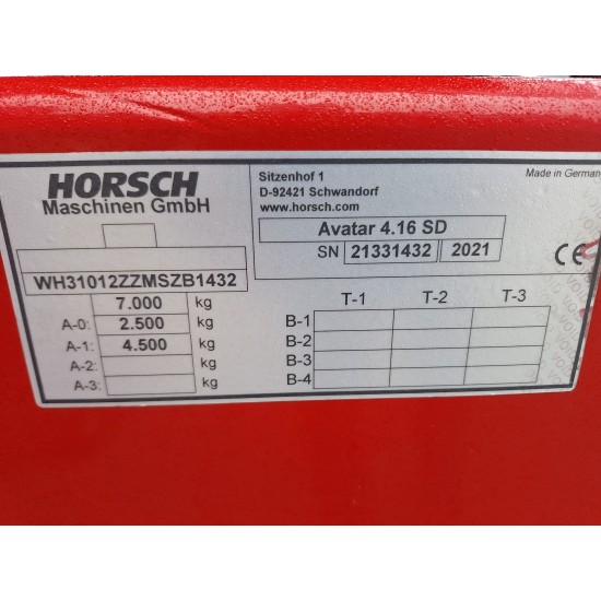 Prikabinama sėjamoji Horsch Avatar 4.16 SD 2021m 21331432
