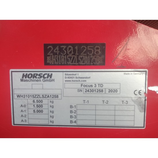 Prikabinama sėjamoji Horsch Focus 3 TD 2020m 24301258