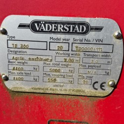 Prikabinamas kombinuotas skutikas Väderstad TopDown TD 300