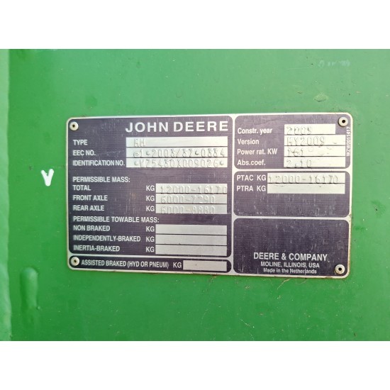 Savaeigis purkštuvas John Deere 5430i 2009m 80373 ha